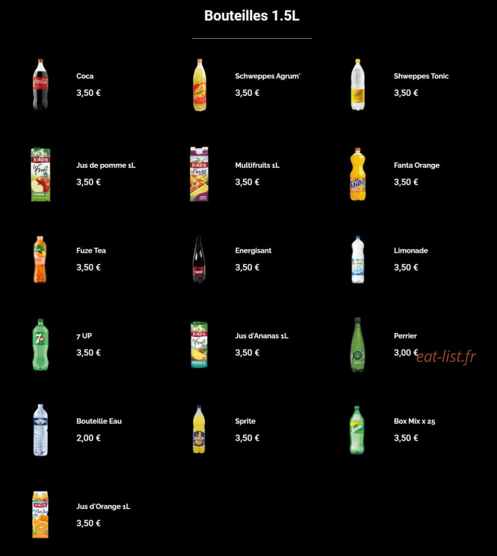 Go Drinkgo — carte page 16