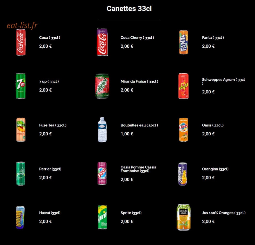 Go Drinkgo — carte page 17