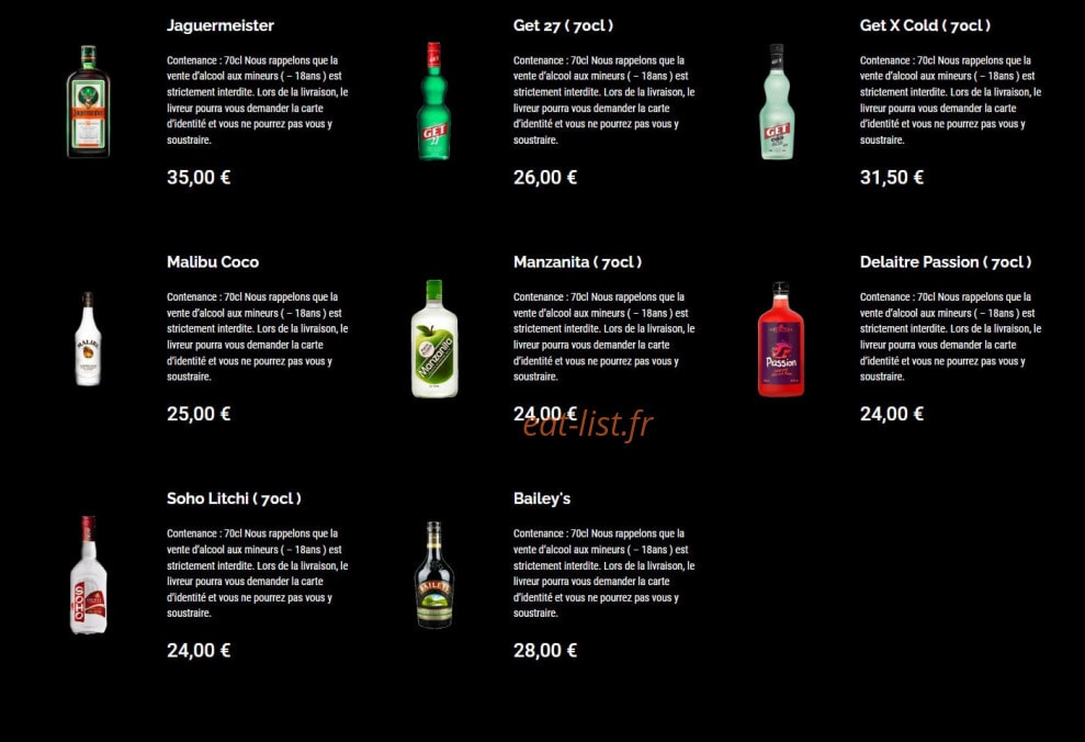 Go Drinkgo — carte page 21