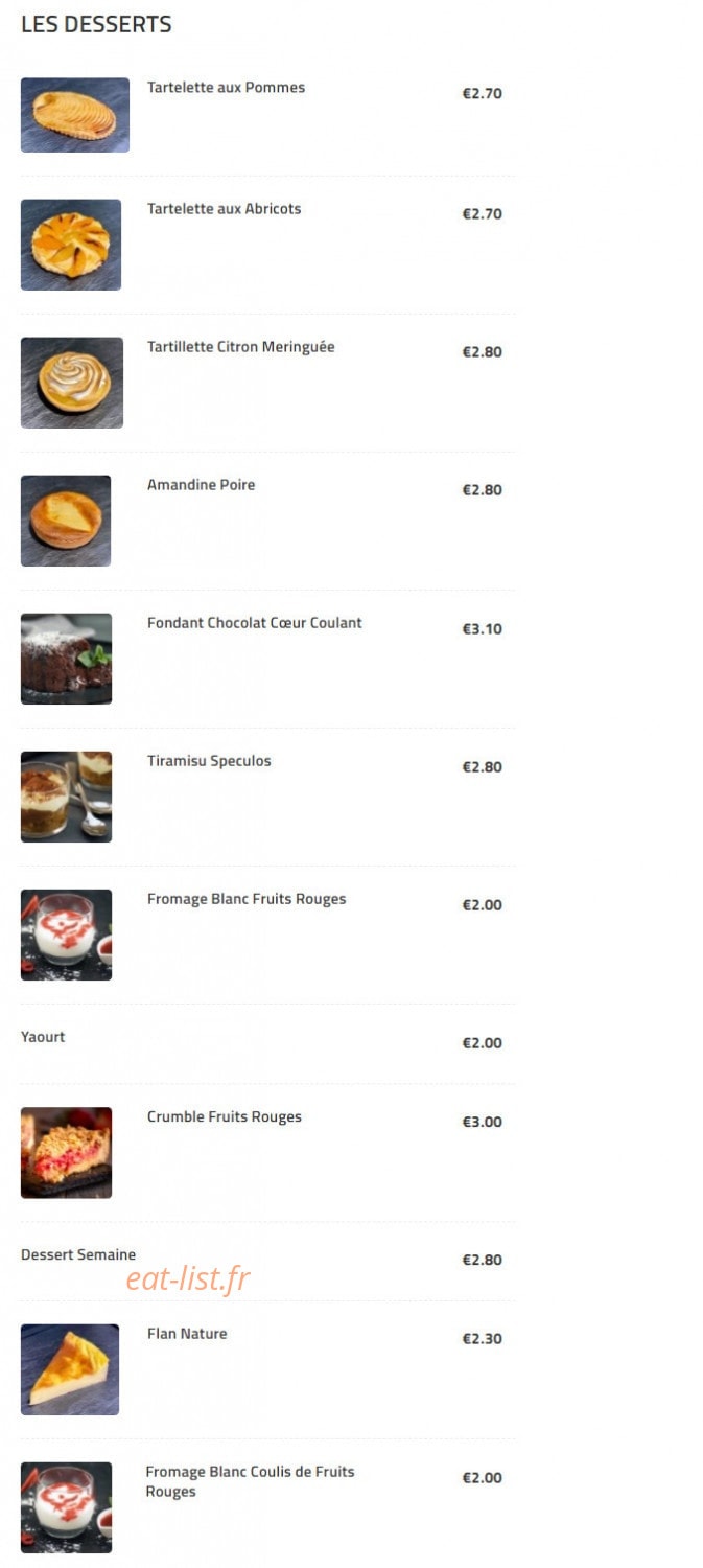 L’Instant Lunch Café — carte page 4