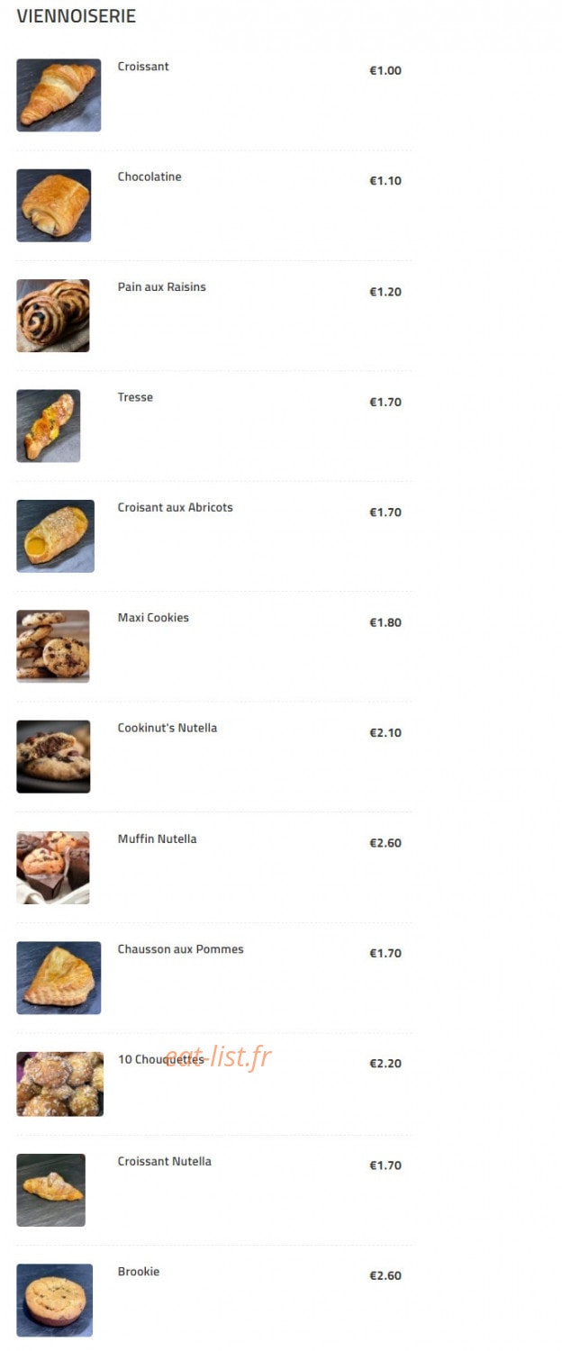 L’Instant Lunch Café — carte page 5