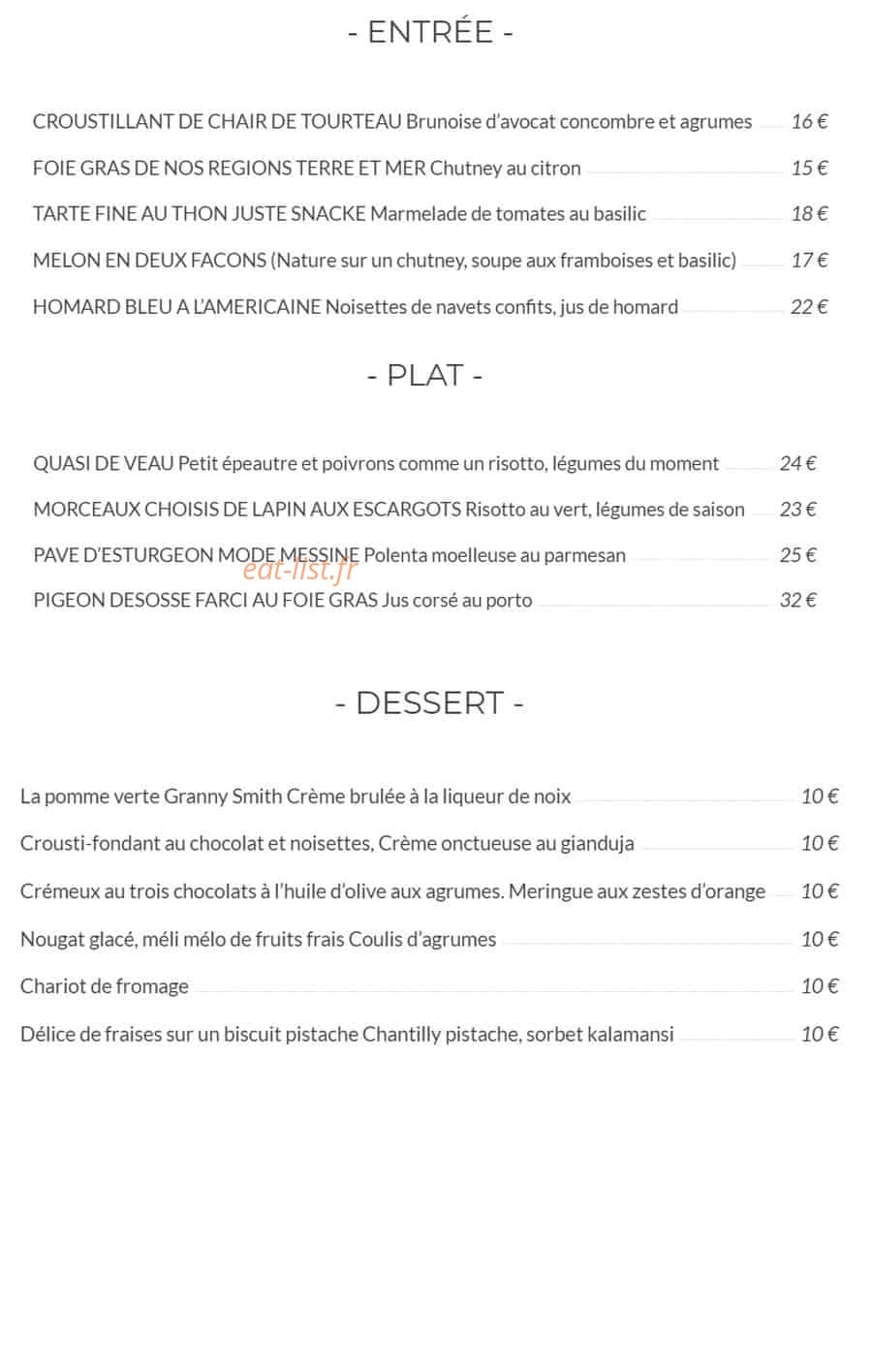 Le 6ème Sens — carte page 1