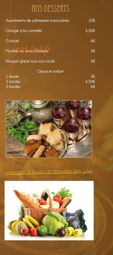 Le Casablanca — carte page 5