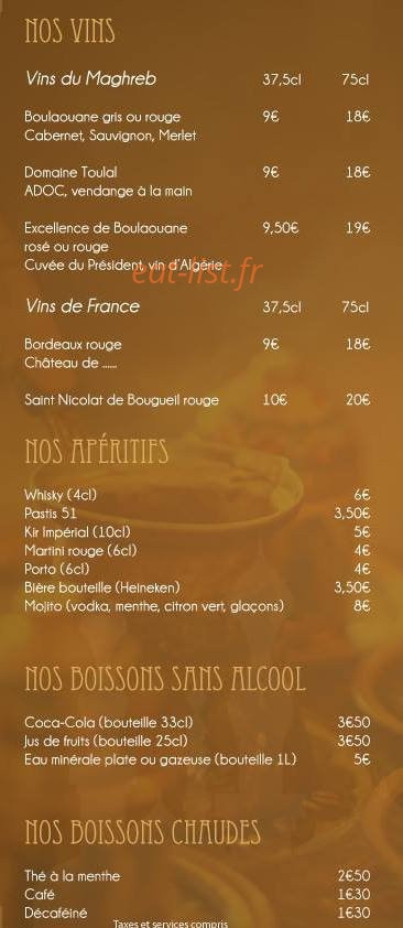 Le Casablanca — carte page 6