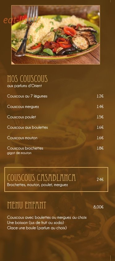 Le Casablanca — carte page 3