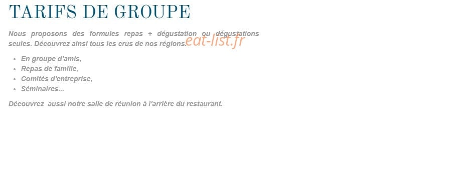 Le Comptoir Saint Sernin — carte page 2