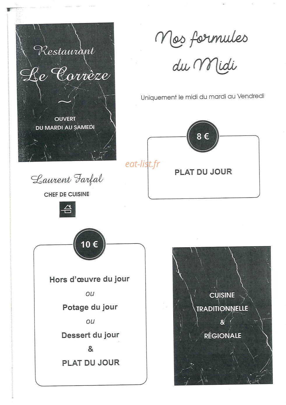 Le Corrèze — carte page 1