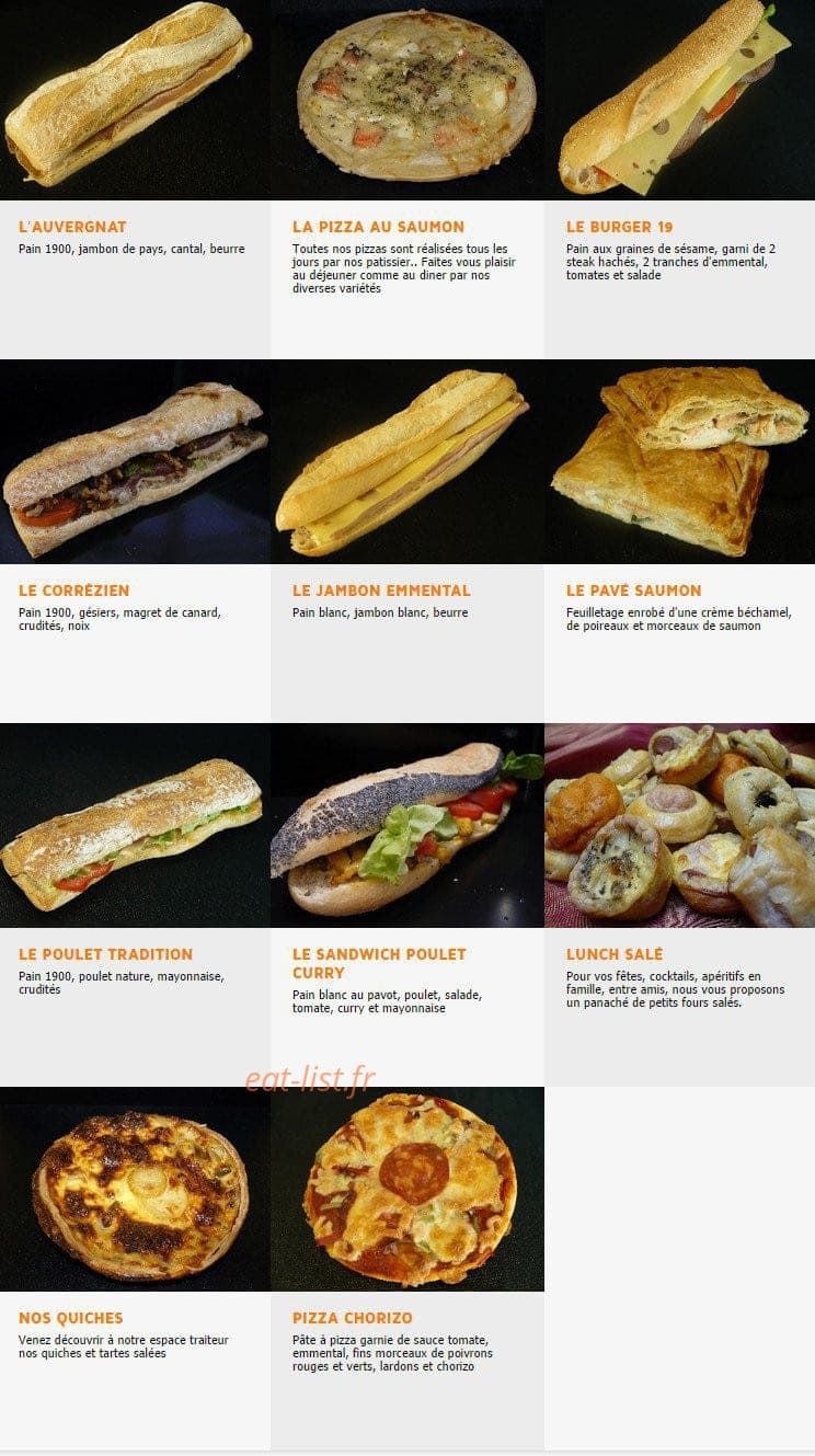 Le Fournil 19 — carte page 9