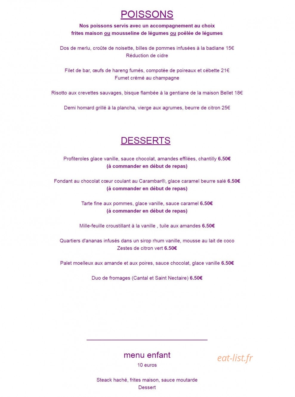 Le Grain De Sel — carte page 5