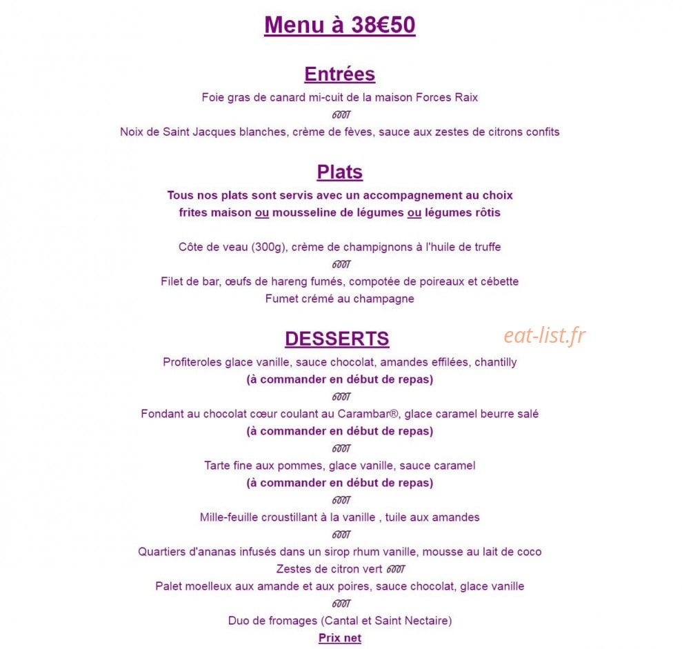 Le Grain De Sel — carte page 3