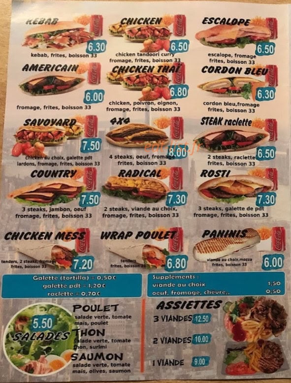 Le Miam's — carte page 2