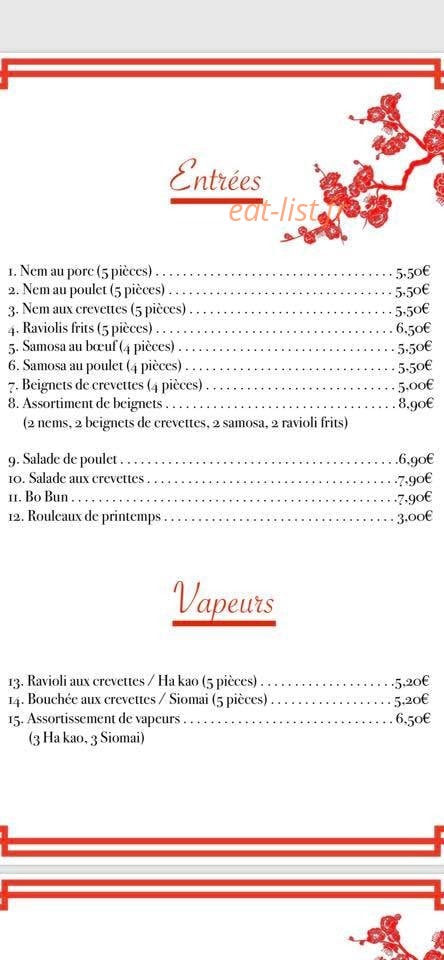 Le Pékin — carte page 1