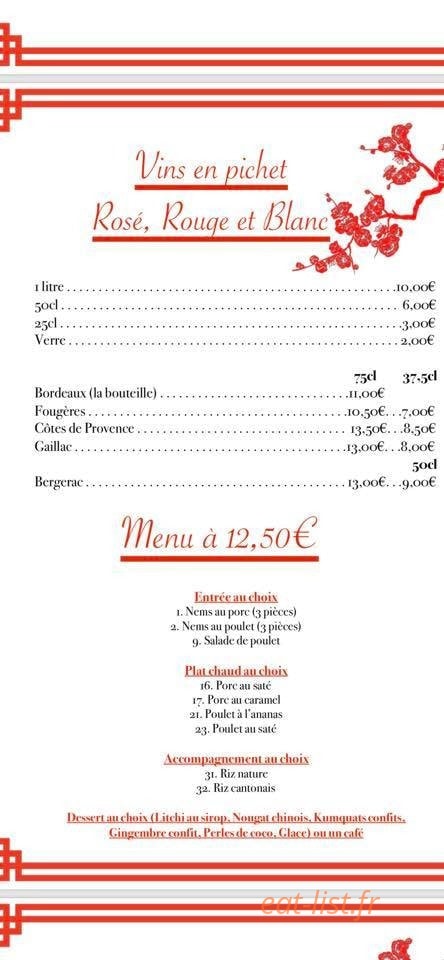 Le Pékin — carte page 6