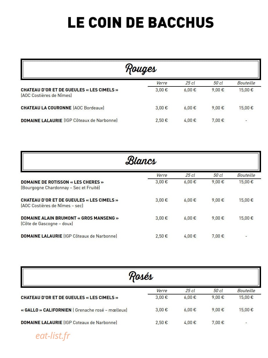 Le Sweet — carte page 5