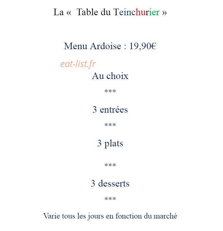 Le Teinchurier — carte page 4