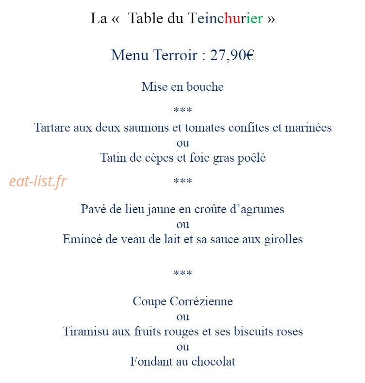Le Teinchurier — carte page 2