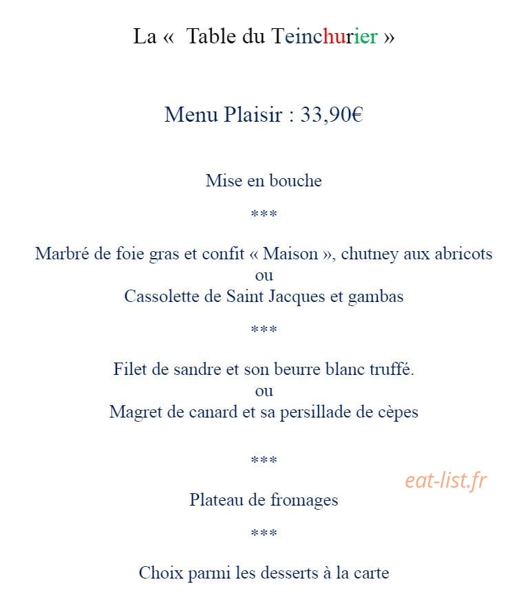 Le Teinchurier — carte page 1