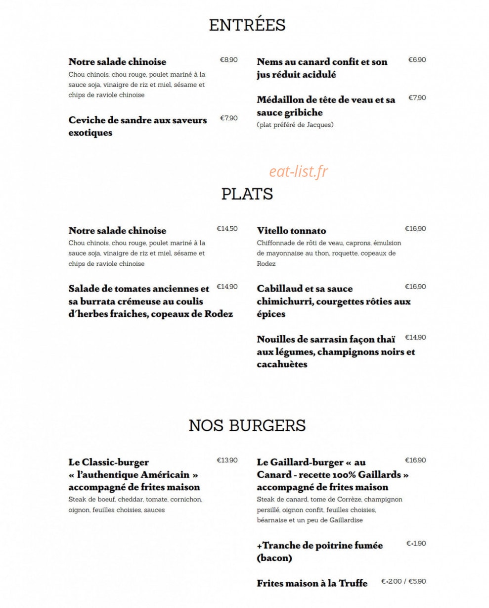 Les Gaillards — carte page 1