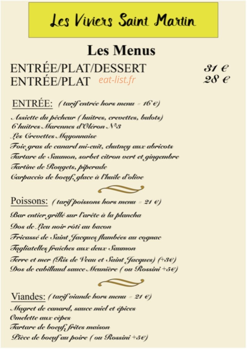 Les Viviers Saint Martin — carte page 1