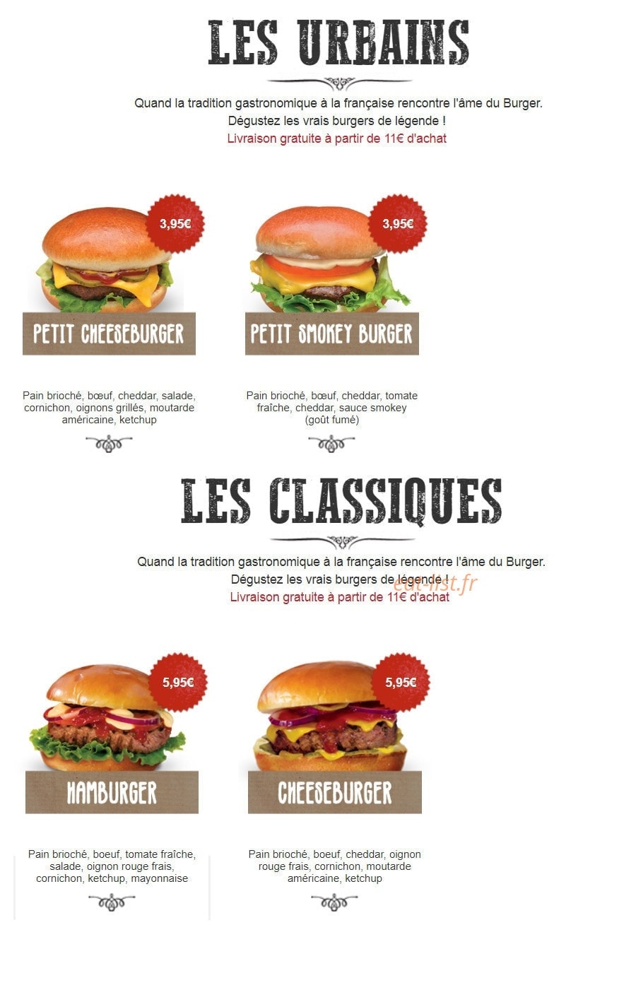 Mythic burger — carte page 4