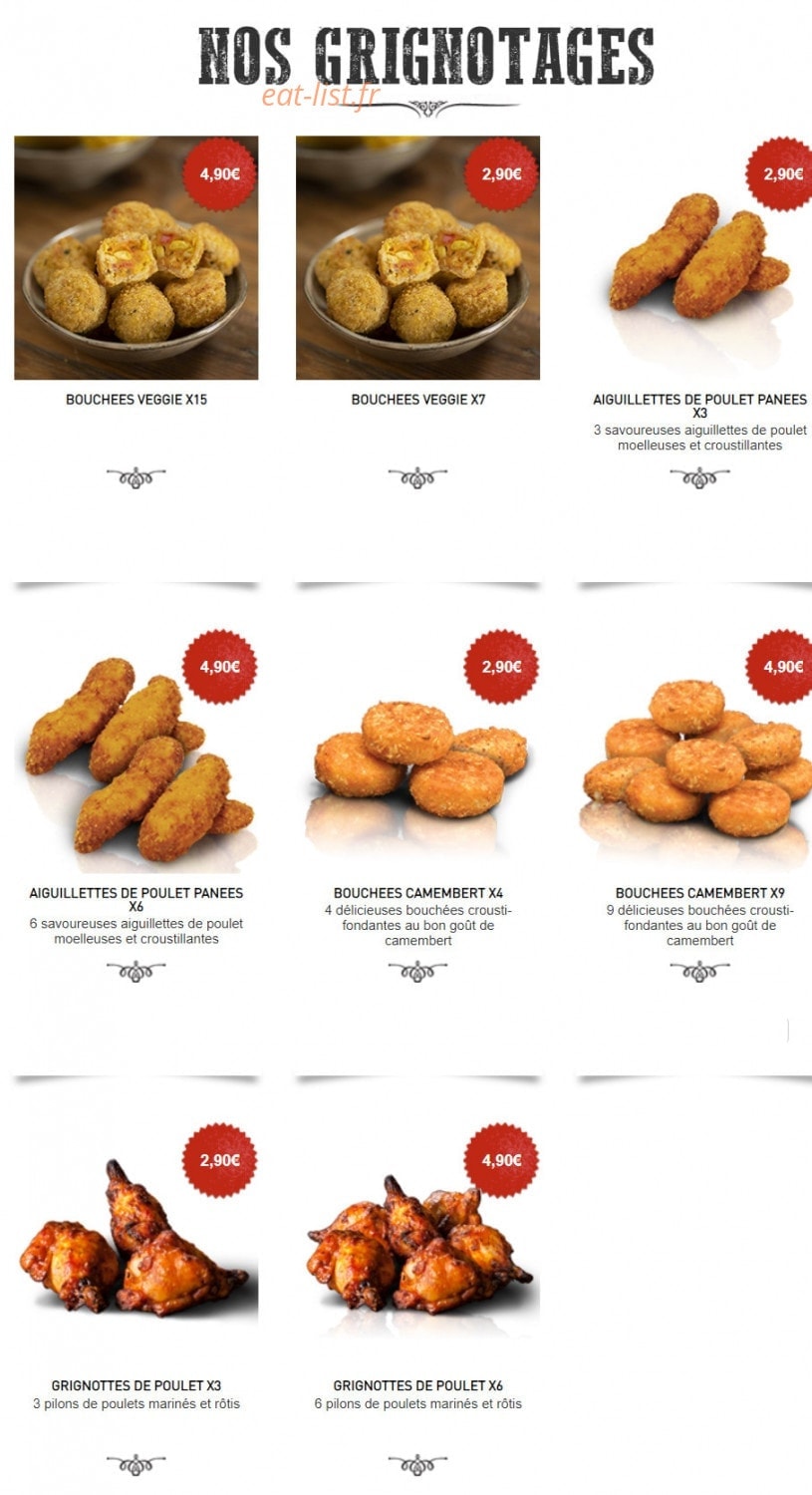 Mythic burger — carte page 8