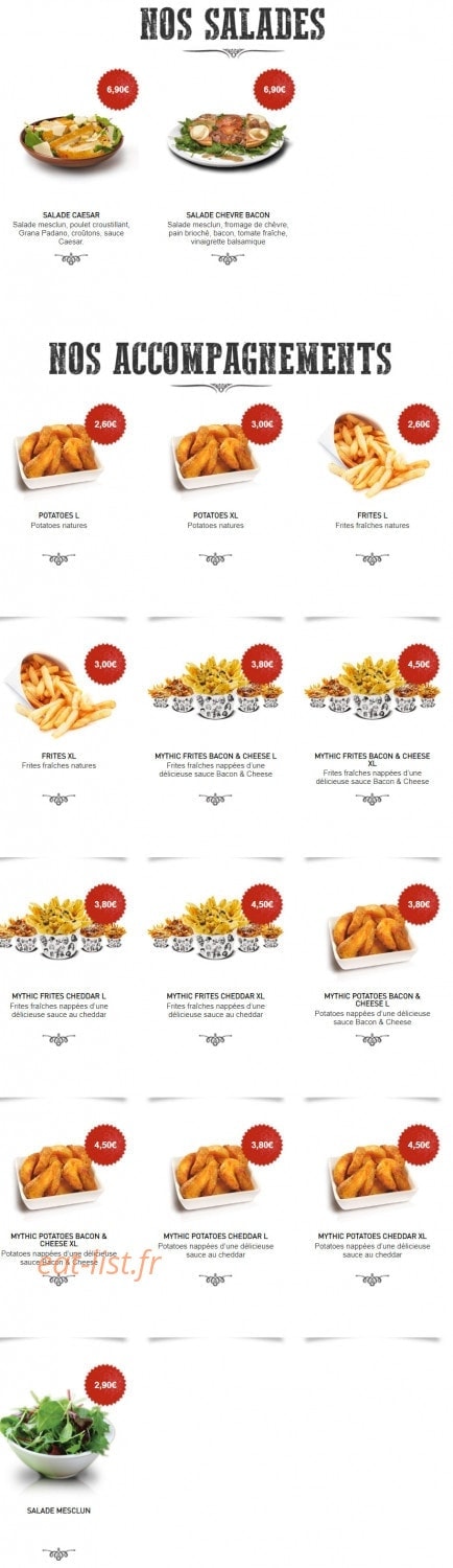 Mythic burger — carte page 7