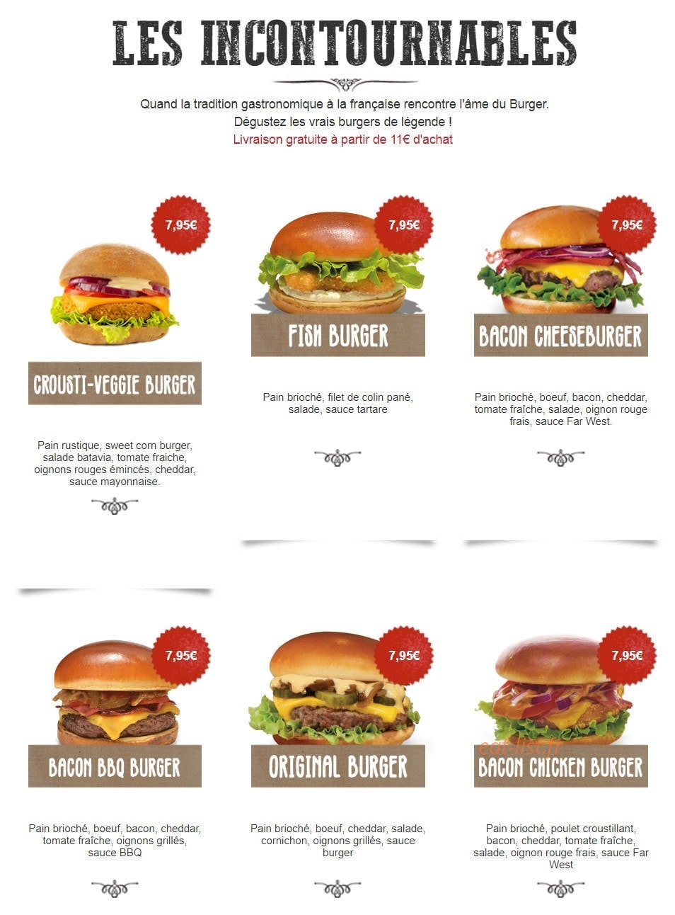Mythic burger — carte page 5