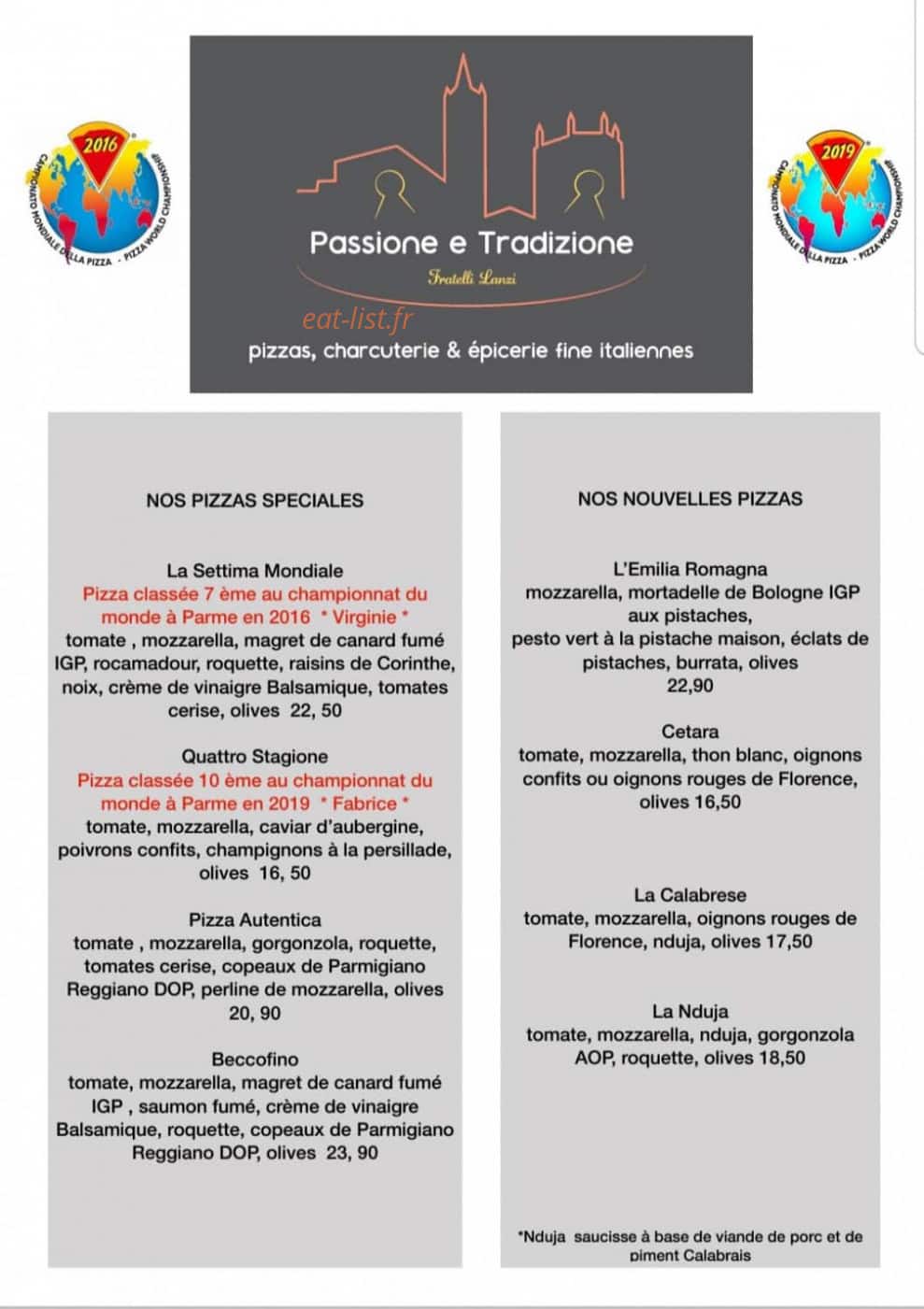 Passione e Tradizione — carte page 1