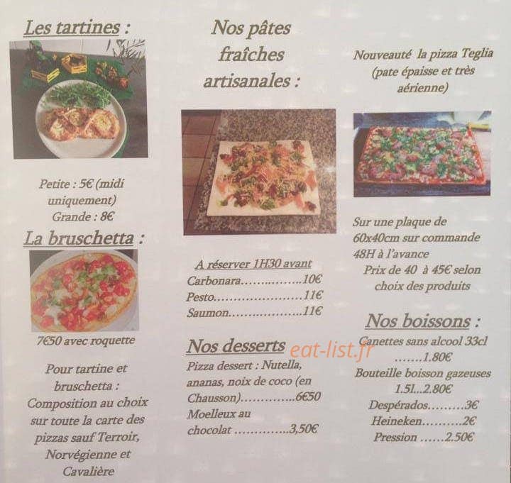 Pause Pizza — carte page 4