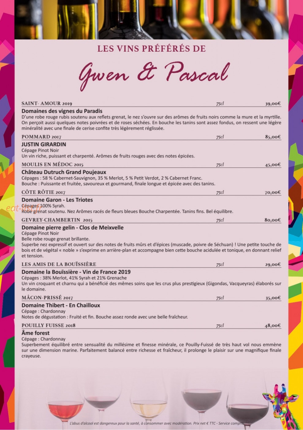 Rosi Trattoria — carte page 5