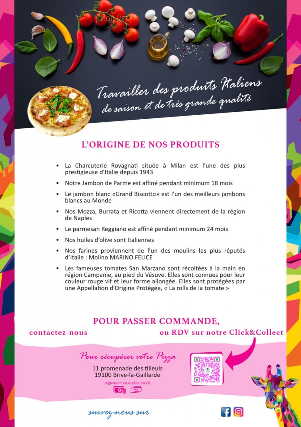 Rosi Trattoria — carte page 1