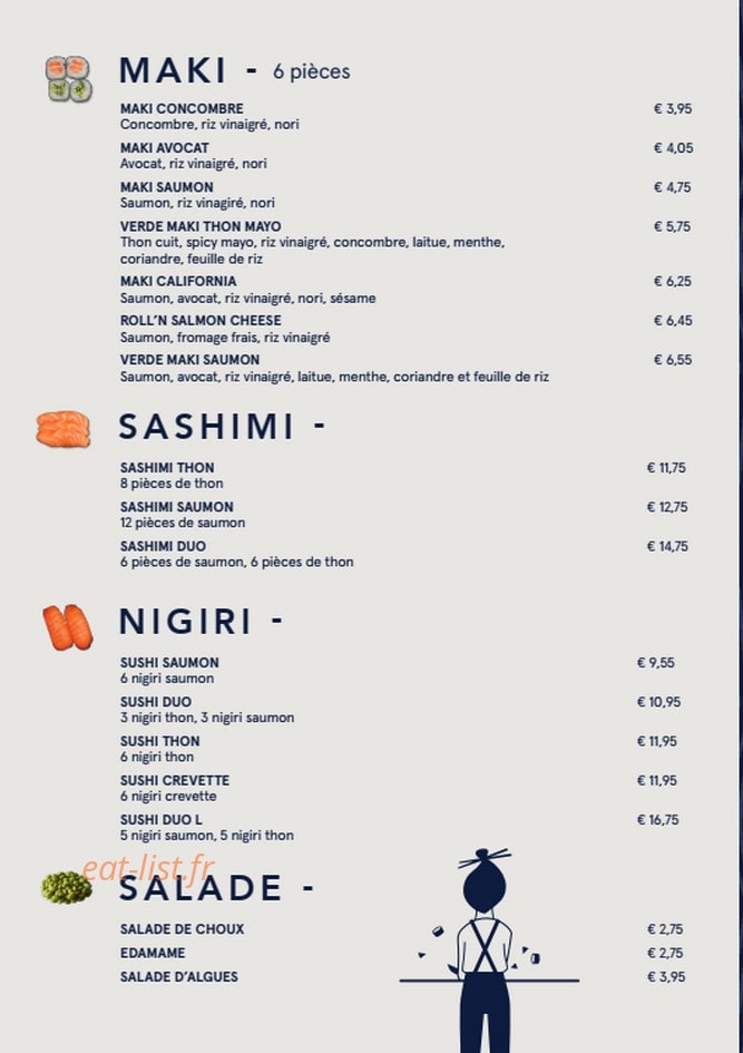Sushi Daily — carte page 2