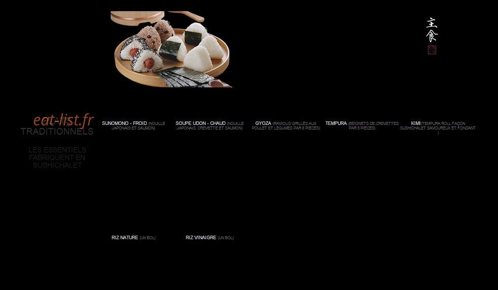 Sushichalet — carte page 8