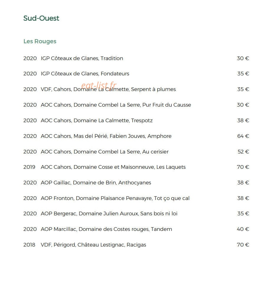 Cueillette — carte page 5