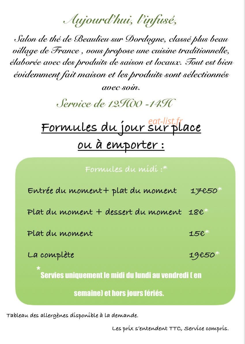 L’ infusé — carte page 1