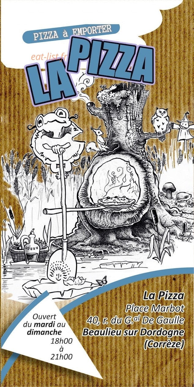 La Pizza — carte page 1