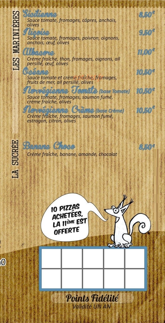 La Pizza — carte page 4