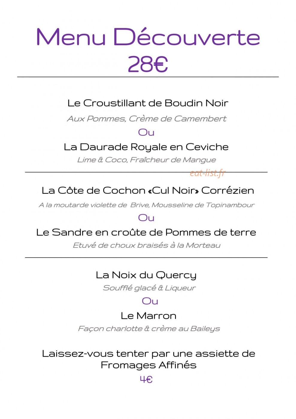 Le Beaulieu — carte page 4