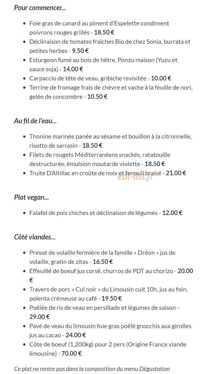 Les Flots Bleus — carte page 1
