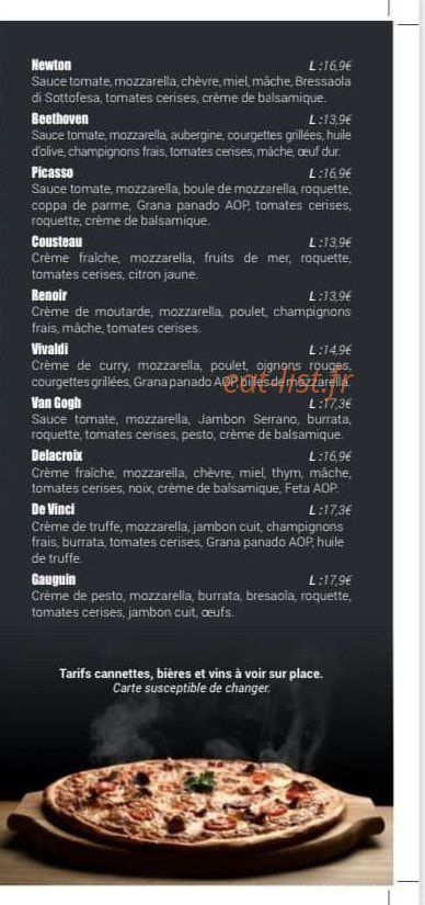Les Pizzas du Cadet — carte page 4