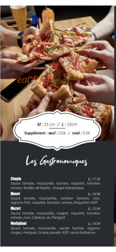Les Pizzas du Cadet — carte page 3