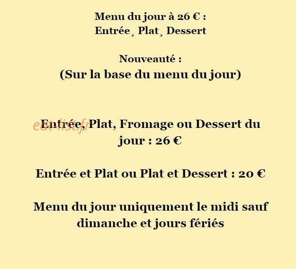 Auberge De L'empereur — carte page 5