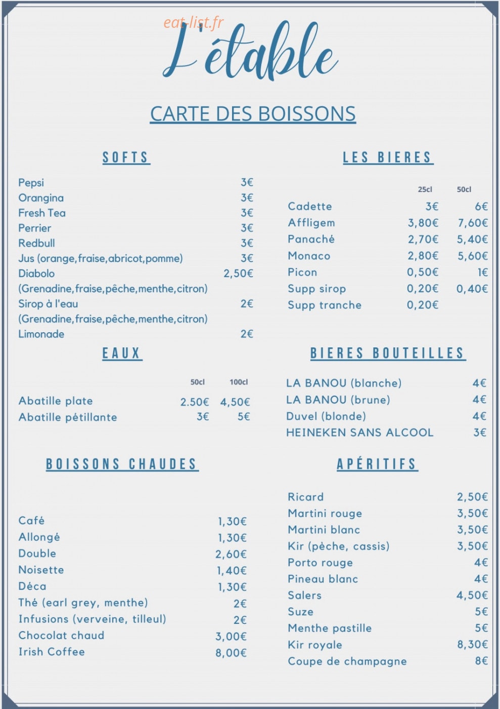 L'étable — carte page 2
