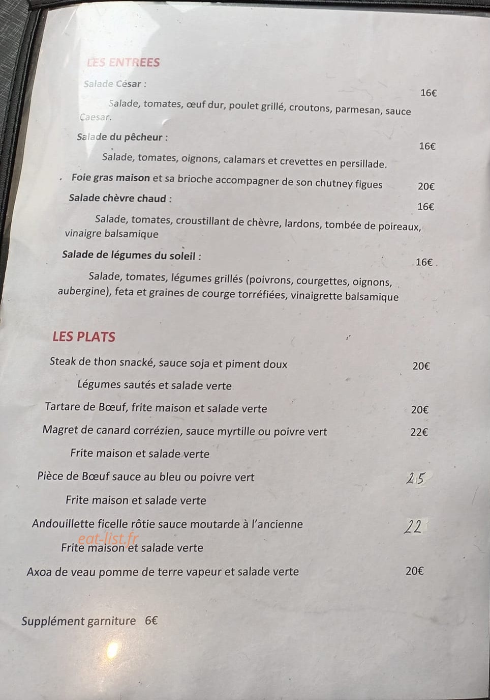 Le Paris — carte page 1