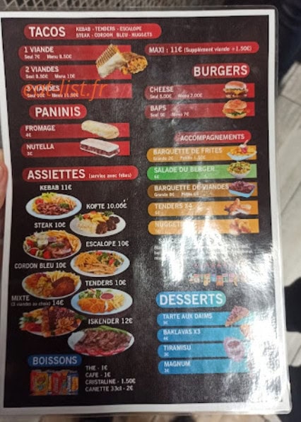 Turkish delice — carte page 1