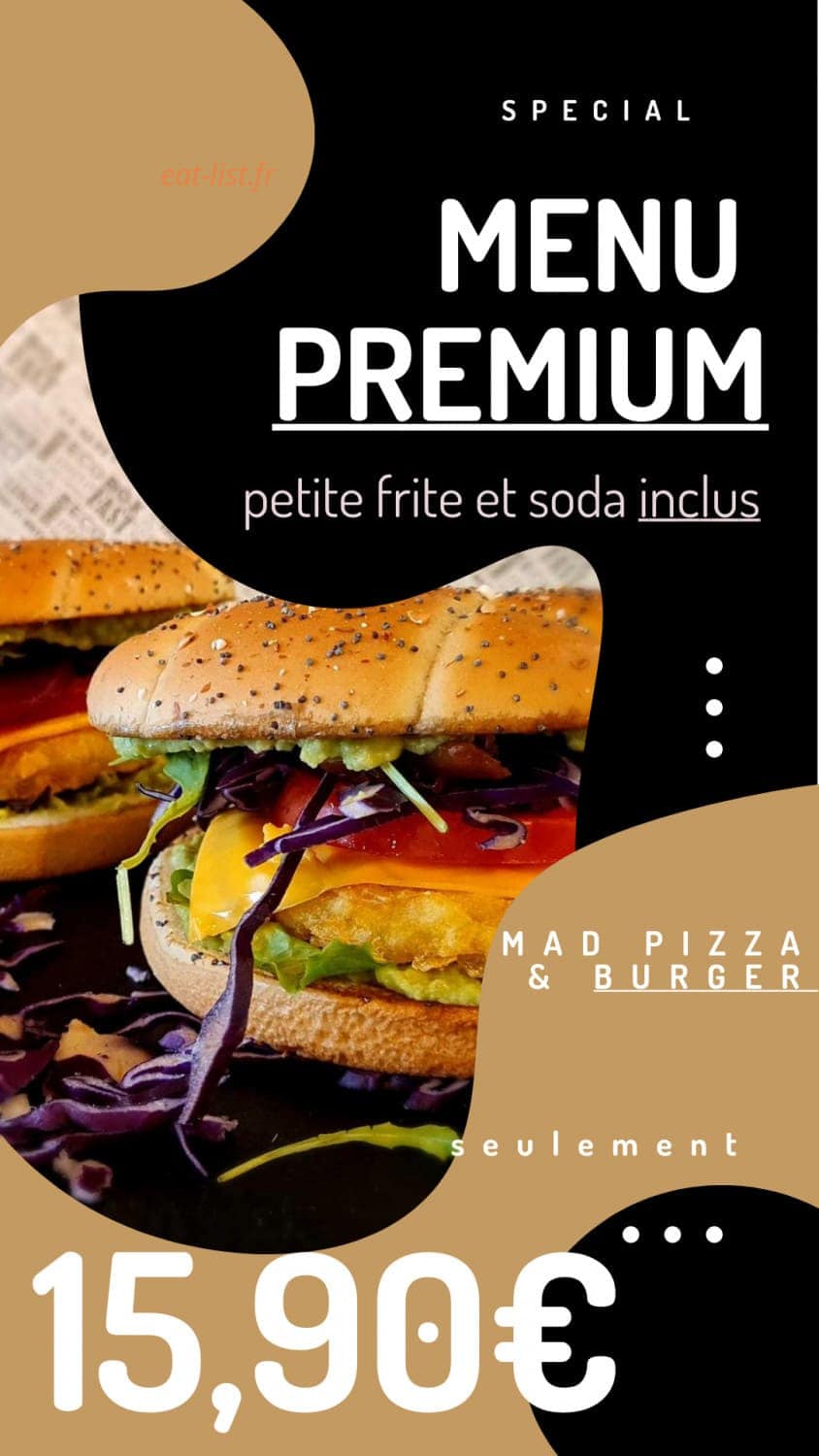Mad Pizza — carte page 4
