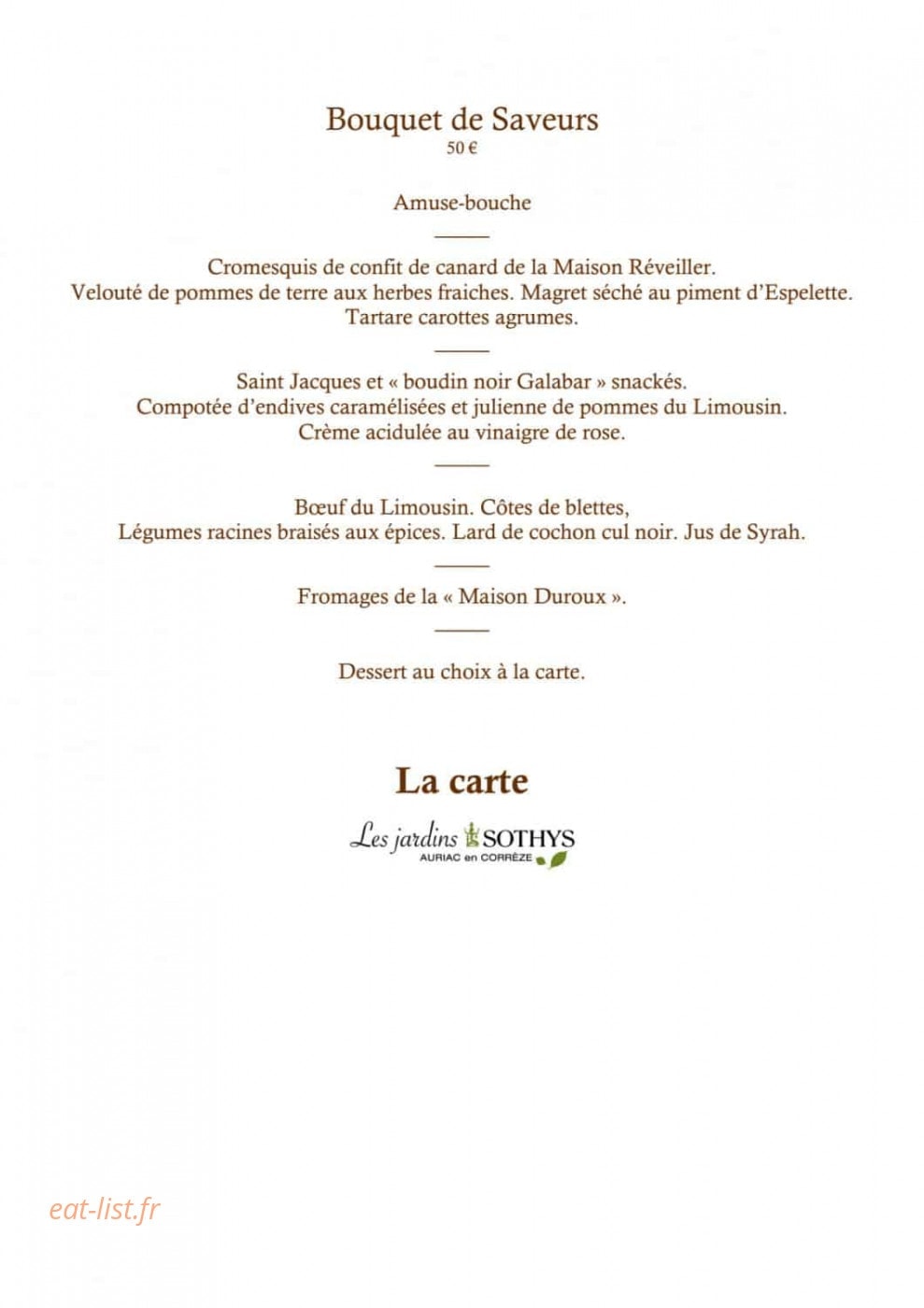 Les Jardins Sothys — carte page 4