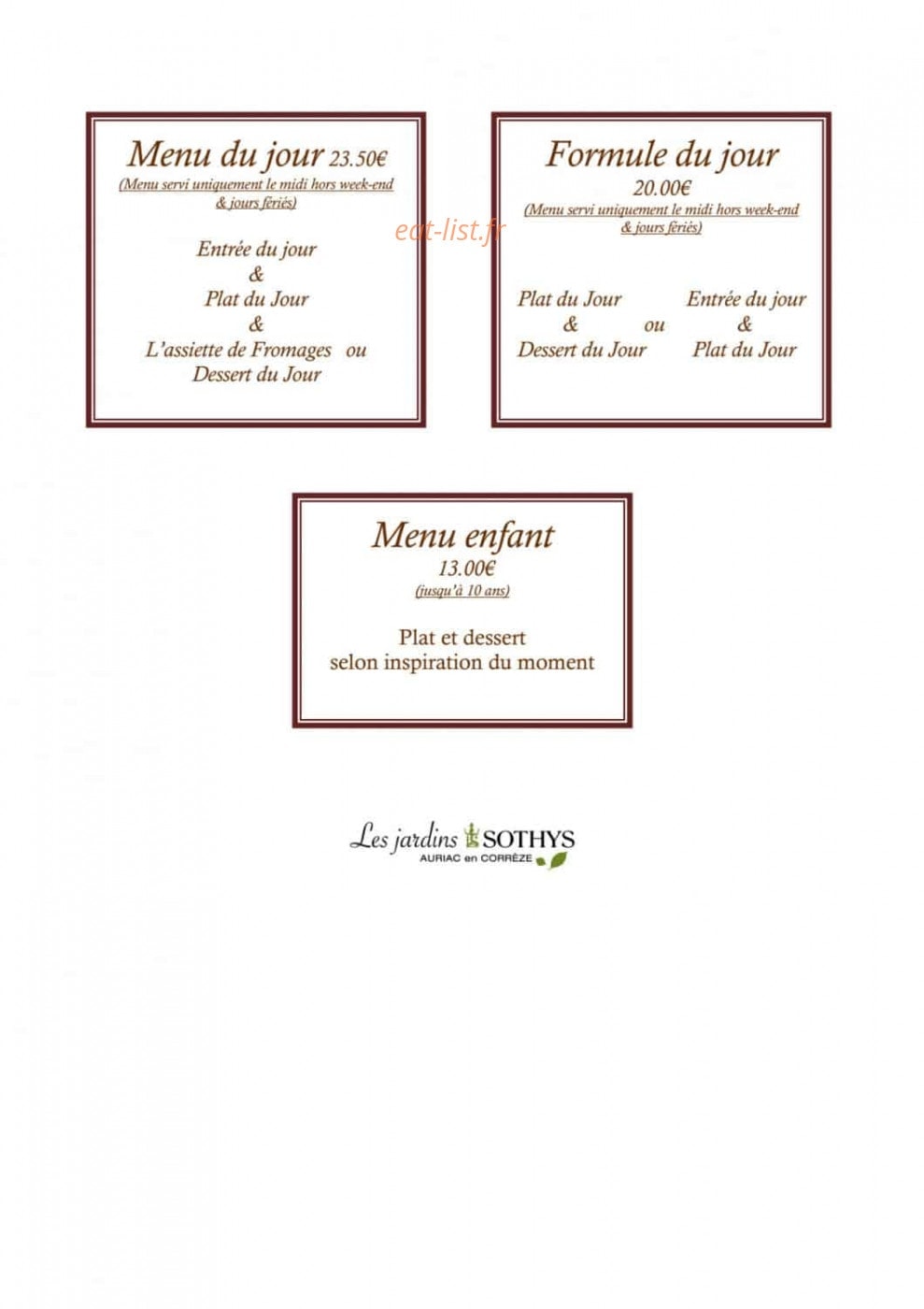 Les Jardins Sothys — carte page 7
