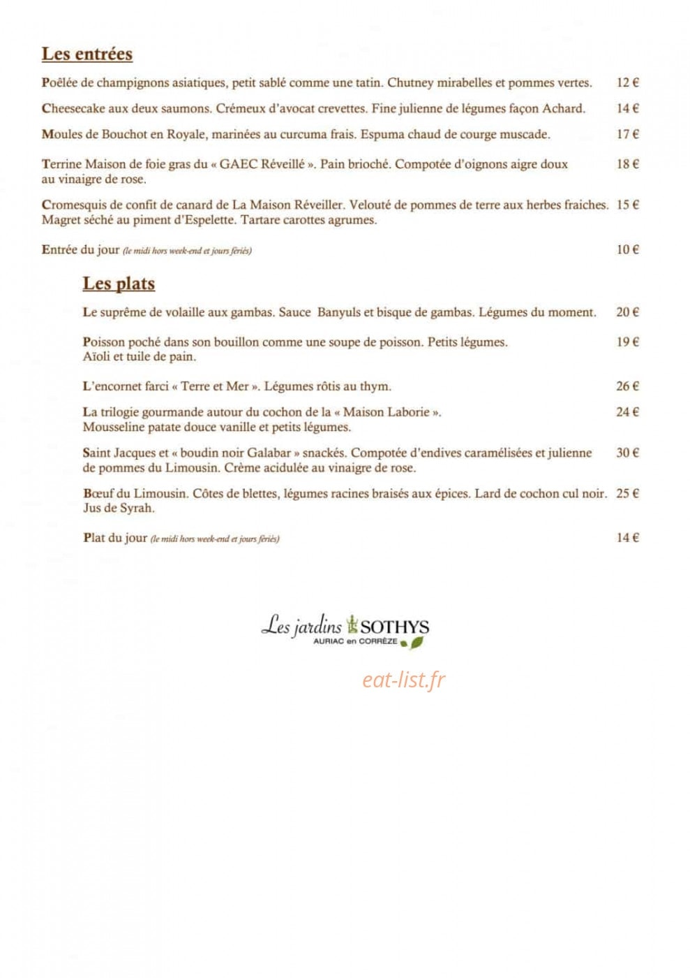 Les Jardins Sothys — carte page 5