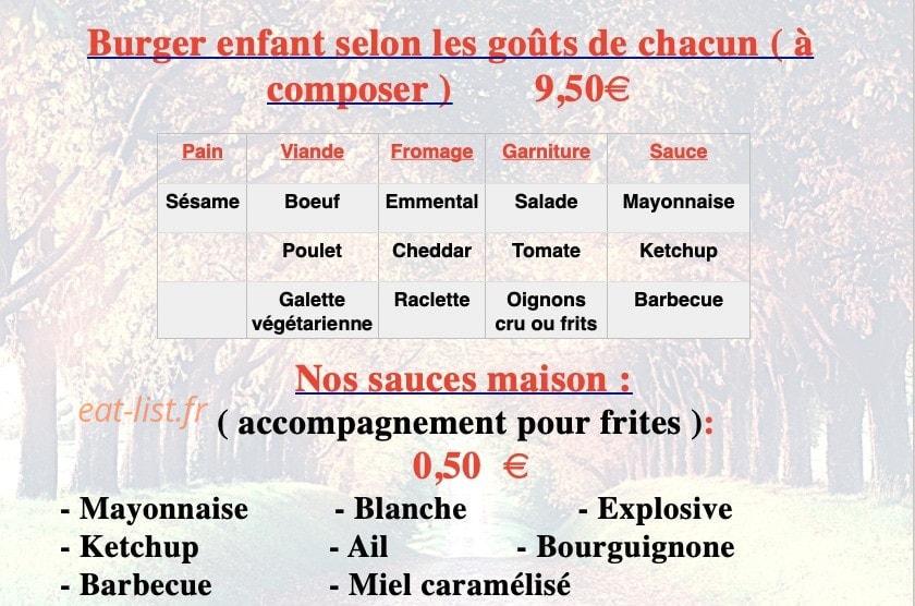 L'Homme Burger — carte page 4